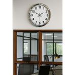 Akıllı Durak Krom Şıklık 52 cm Metal Modern Duvar Saat