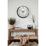 Akıllı Durak Modern Klasik 40 cm Krom Metal Duvar Saati