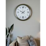 Akıllı Durak Modern Tasarım Eskitme 40 cm Metal Duvar Saati