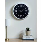 Akıllı Durak Prime White 40 cm Metal Modern Duvar Saati