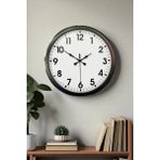 Akıllı Durak Siyah Klasik 52 cm Modern Duvar Saati