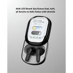 Akıllı Ekranlı Bluetooth 5.4 Kablosuz Kulaklık – Dokunmatik ve Şarj Kutulu Nemere - 1