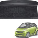Akıllı Fortwo 451 2009-2014 için araba bagajı geri çekilebilir raflar, bagaj kargo rafı perde rafı gizlilik koruma gölge kapağı istifleme iç aksesuarları