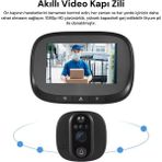 Akıllı Görüntülü Kapı Zili - Siyah
