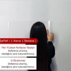 Akıllı Kağıt - 120x300 Cm Şeffaf , 2 Adet Elektrostatik Tutunan Yazı Tahtası