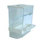 Akıllı Kuş Yemliği Taban Hazneli Beyaz (10-7,5)-14,5 cm