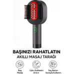 Akıllı Masaj Tarağı – Ems Mikro Akım Teknolojisi ile Saç Sağlığınızı Için Ideal - Siyah