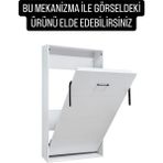 Akıllı Mobilya Tek Kişilik Dikey Açılır Ahşap Kasa Duvar Yatağı Mekanizması (Kendi Duvar Yatağını Yap) - 90x190