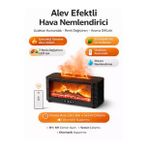 Akıllı Nemlendirici Uzaktan Kumandalı 150ml Mini Şömine Aroma Difüzörü Ultrasonik Hava Nemlendirici