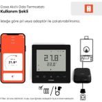 Akıllı Oda Termostatı Kablosuz Kombi Kontrolü V5
