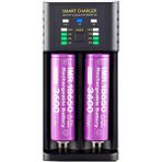 Akıllı Pil Şarj Cihazı Lityum Iyon Ni Mh Ni Cd Piller 3600 mAh 4.2V Yüksek Performans