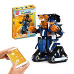 Akıllı Robot DIY Kiti Akıllı Programlanabilir Yapı Taşı Bilim Mühendisliği Eğitim Öğrenme KÖK Uzaktan ve Akıllı Telefon APP Kontrolü Yeri İndüksiyon Yolu Modu Ses Kontrolü Fonksiyonu