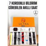 Akıllı Saat 7 Farklı Kordonlu Arama Cevaplayan Bildirim Gps Özelliği Mir86626980