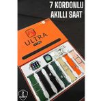 Akıllı Saat 7 Kordonlu Metal,Plastik Ve Hasır Kordon Seçeneği