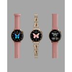 Akıllı Saat – Adım Sayar, Bildirim Görüntüleme, Suya Dayanıklı - Altın - Siyah - 35 - 48 mm - Belirtilmemiş