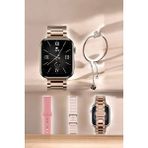Akıllı Saat Bileklik Hediyeli Uzun Pil Ömrü Gps Takibi - Altın - Siyah - 35 - 48 mm - Belirtilmemiş