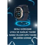 Akıllı Saat Bluetooth Bağlantılı Nfc Gps Uyumlu Nabız Ölçer Sesli Görüşme