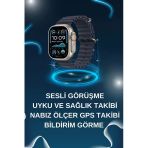Akıllı Saat Bluetooth Bağlantılı Nfc Ve Gps Uyumlu Nabız Ölçer Sesli Görüşme Mir20686284