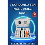 Akıllı Saat Bluetooth Kulaklık Adımsayar Sağlık Takibi Çağrı Cevaplama