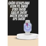 Akıllı Saat Kulaklık Hediyeli Uyku ve Sağlık Takibi Yapabilen Uzun Ömürlü - Çok Renkli