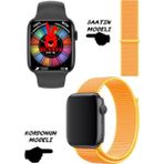 Akıllı Saat Nfc Özellikli Wacht 8 Pro Bt Konuşma Özellikli Akıllı Saat Hasır Kordon - 45 mm - Sarı