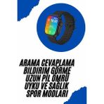 Akıllı Saat Sağlık Takibi Kalp Atışı Adımsayar Ultra Yeni Nesil Nefes Egzersizi - Çok Renkli