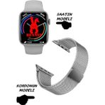 Akıllı Saat Wacht 8 Pro Nfc Özellikli Bt Konuşma Özellikli Akıllı Saat Wacht 8 Pro Demir Kordon - 45 mm - Gri