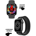 Akıllı Saat Wacht 8 Pro Nfc Özellikli Bt Konuşma Özellikli Akıllı Saat Wacht 8 Pro Demir Kordon - 45 mm - Siyah-Gri