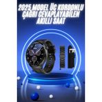 Akıllı Saat Yeni Nesil Üç Kordonlu Nabız Ölçer Çağrı Cevaplama