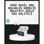 Akıllı Sensörlü Su Geçirmez Bluetooth Kulaklık Güçlü Batarya Bass