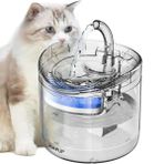 Akıllı Sesiz Kedi Köpek Sessiz Şeffaf Otomatik Pet Su Pınarı Çeşmesi Sebili