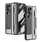 Akıllı Telefon Flip Kılıfı Compatible with Samsung Galaxy Z Fold 7 Case, Full-Body Protective Phone Cover with Electroplated Transparent Design, Built-in Screen Protector, Kickstand & Shockproof Hinge