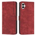 Akıllı Telefon Flip Kılıfı Galaxy A05 ile Uyumlu Bilek Kayışı Telefon Kılıfı Cüzdan Çevirmeli Telefon Kılıfı Kart Yuvası Tutucu Kapak Çevirin Telefon Kılıfı Galaxy A05 ile Uyumlu Flip Kılıflar(Rosso)