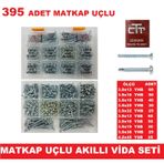 Akıllı Vida Seti - 395 Parça Matkap Uçlu HAVŞA-DÜZ BAŞ