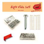 Akıllı Vida Seti - Havşa Başlı, Dopdolu Paket 420 Parça