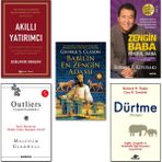 Akıllı Yatırımcı + Zengin Baba Yoksul Baba + Outliers (Çizginin Dışındakiler) + Dürtme (Nudge) + Babil'in En Zengin Adamı - 5 Kitap Set