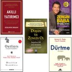 Akıllı Yatırımcı + Zengin Baba Yoksul Baba + Outliers (Çizginin Dışındakiler) + Dürtme (Nudge) + Düşün ve Zengin Ol - 5 Kitap Set