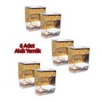 Akıllı Yemlik 6 lı Paket Muhabbet Kuşu Yemlik Kuş Yemliği Karışık Renk (Renk Stok Durumuna Göre )