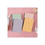 AKILLICA 4'lü 10x13.5 CM Çizgisiz Karton Kapak Notebook Moon Series Spiralli Defter