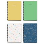 AKILLICA 4'lü 10x14 cm 64 Yaprak Çizgili Karton Kapak Spiralli Defter