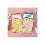 AKILLICA 4'lü 13x20 CM 50 Yaprak Çizgili Karton Kapak Line Sky Üstten Spiralli Defter