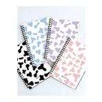 AKILLICA 4'lü 13x20 cm 56 Yaprak Karton Kapak Mottled Series Noktalı Defter Seti