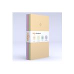 AKILLICA 4'lü Noktalı Soft Pastel 13.5x21 cm Defter