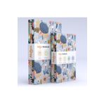 AKILLICA 8'li Çizgisiz Çiçekli Defter Seti