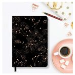 AKILLICA Çizgili 13.5x20 cm Hardcover Black Sert Kapak Defter