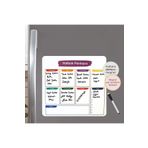 AKILLICA Haftalık Magnet Planlayıcı Buzdolabı Magneti 30x30 Cm Ve Kalem 2 Adet