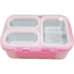 Akıllıelma-Laxson Beslenme Kabı Çelik Ithal Delicious Pembe 97097