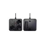 Akım Korumalı Anahtarlı Priz - 3x Priz - 2x USB - 2x Type-C - 2 mt Kablo Hızlı Şarj Özellikli Siyah