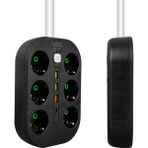 Akım Korumalı Priz, 1.5 Metre Kablo, 3 x Usb, 1 x Type-C Pd Girişli, Grup Priz, 10AH Anahtarlı Priz, 2500W Güç, Usbli,telefon Sarjlı, Anahtarlı, Topraklı,