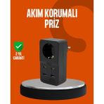 Akım Korumalı Priz 4 USB Type C Destekli Yüksek Isı Dayanımlı